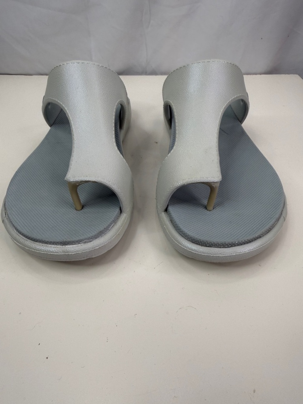 Dansko Molded Toe Loop Women’s Size 39 Light Gray Blue Thong Sandals - Picture 4 of 7